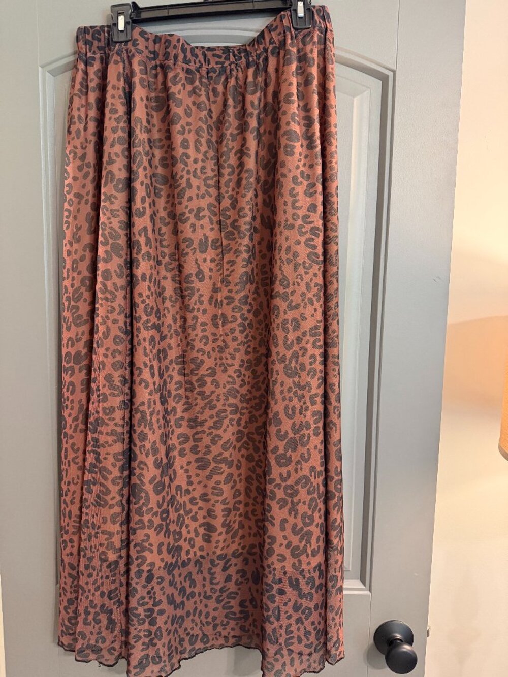 Animal Print Lined Skirt